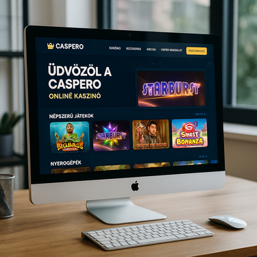 Caspero Casino - Desktop Platform Interface - Hungarian Online Gaming